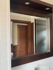 Specchiera bagno con faretti integrati