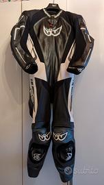 tuta moto uomo Berik LS1 191318 nero/silver