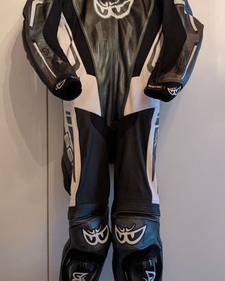tuta moto uomo Berik LS1 191318 nero/silver