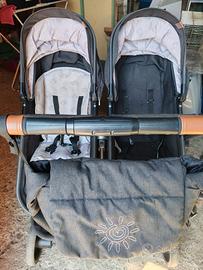 Passeggino gemellare + 2 ovetti