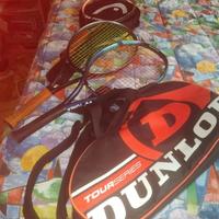 Racchetta da tennis con borsone
