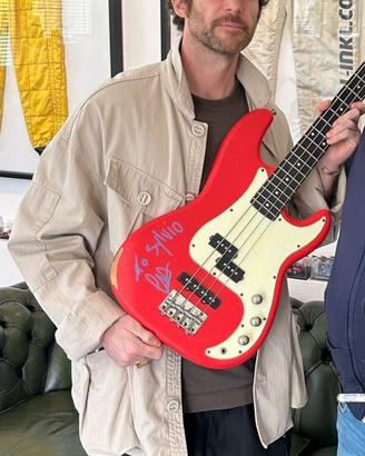 Basso autografato da Guy Berryman (Coldplay)