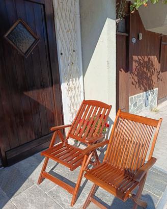 Sedie in legno da giardino 