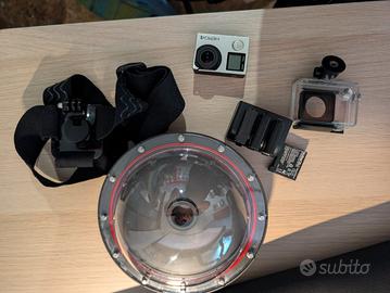GoPro Hero 4 silver+Accessori da riparare