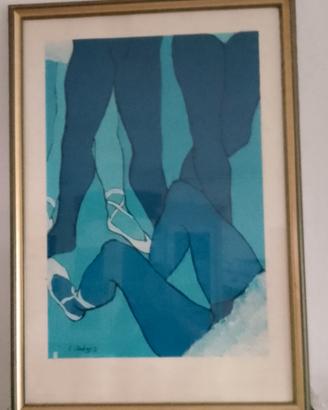 Dipinto : gambe di danza.