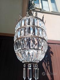 Lampadario  impero a cestina anni 50