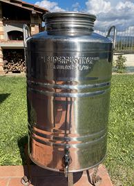 Contenitore per olio in acciaio Inox