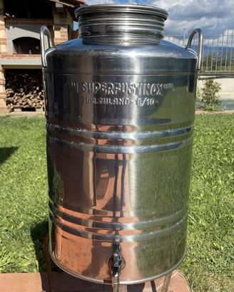 Contenitore per olio in acciaio Inox
