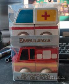 coppia di giochi in legno