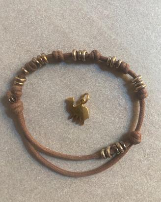 Bracciale anelli argento Dodo + ciondolo raro