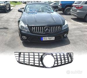 GRIGLIA PER MERCEDES SL R230 08-12 NERO LUCIDO