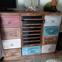 como'con 9 cassettoni al centro porta camice