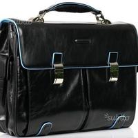 Cartella Blue Square 2 chiusure Piquadro originale