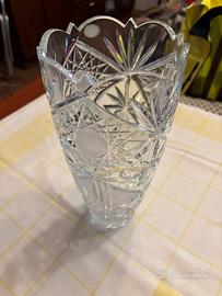 Vaso in cristallo di boemia