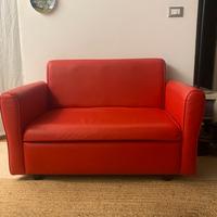 Divanetto rosso 2 posti