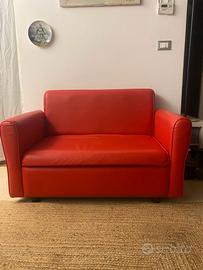 Divanetto rosso 2 posti