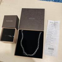 STROILI Bracciale e girocollo acciaio nero/brunito