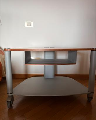 Mobiletto Porta TV / Hi-Fi con Ruote e Canalina