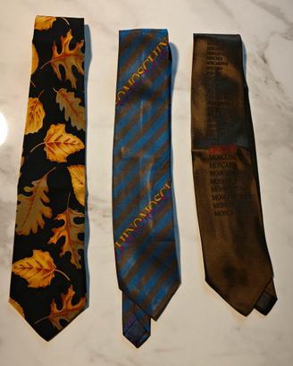 cravatte Moschino, Ferragamo, Cerruti