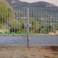 cancello in ferro zincato