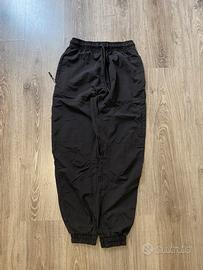 pantaloni parachute track pants neri