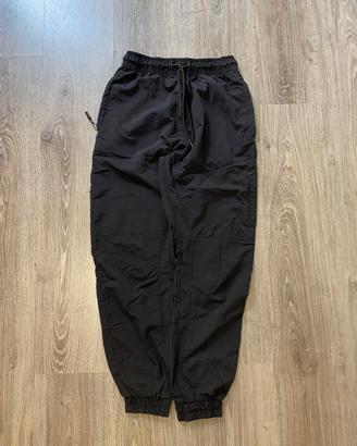 pantaloni parachute track pants neri
