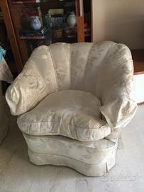 Poltrone conchiglia anni 50 stile giò Ponti