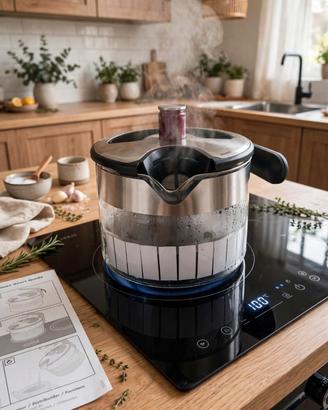 Bollitore Kezzel Induzione Inox/Vetro – Nuovo