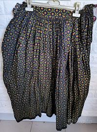 ANTICA GONNA SARDA PANNO COSTUME SARDO ORIGINALE A