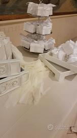 16 scatole in cartoncino 9x9x6cm bianche