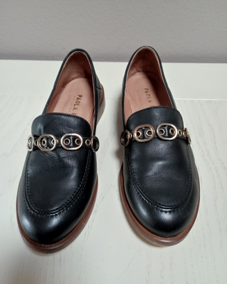 Mocassino in pelle tg 36 nero