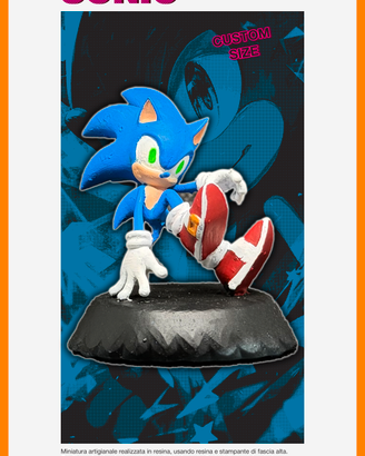 Miniature Sonic da esposizione non è un giocattolo