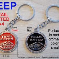 TRAIL RATED 4x4 Portachiavi in metallo ROSSO NERO