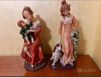 2 Statue grandi    Raffiguranti  donna  vintage