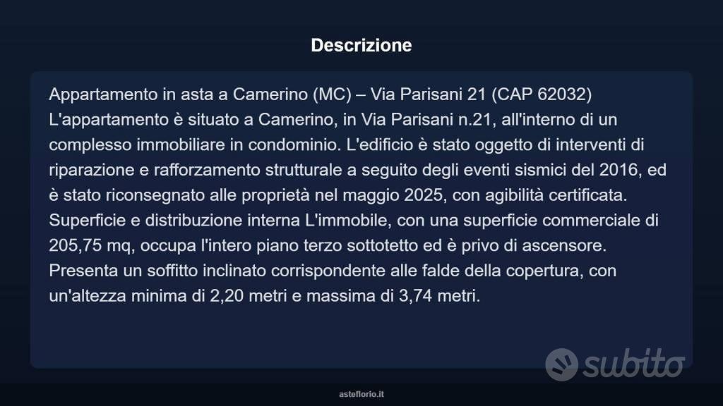 Appartamento – Camerino, Macerata - Vista 4