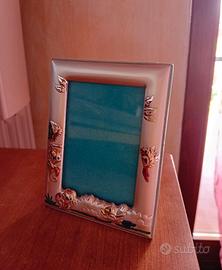 Cornice portafoto bambini in argento bilaminato