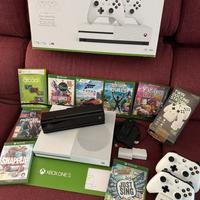 Xbox One S 1TB 4K, 2 Controller, Kinect e 8 Giochi