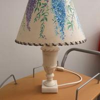Lampada vintage con base in marmo