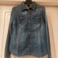 Camicia jeans affiancata stile vintage