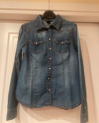 Camicia jeans affiancata stile vintage