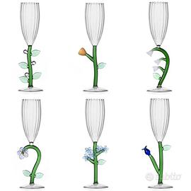  calici da prosecco (6) e caraffa ICHENDORF