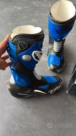 Stivali moto Suomy Racing nero/blu tg. 39 (US 5)