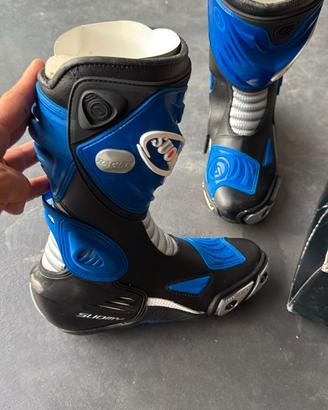 Stivali moto Suomy Racing nero/blu tg. 39 (US 5)