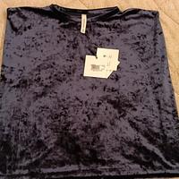 Maglia giromanica in ciniglia Blu Tensione In