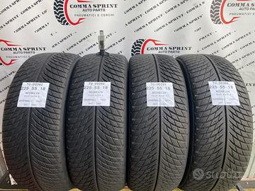 4 PNEUMATICI 225/55 R18 MICHELIN INVERNALI 90%