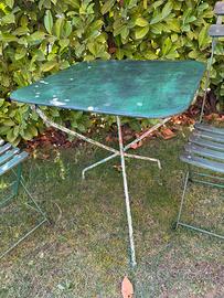 Tavolo caffè vintage in ferro