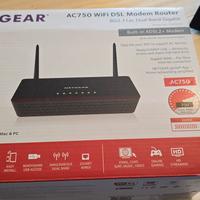 Modem Router Netgear AC 750 wifi adsl