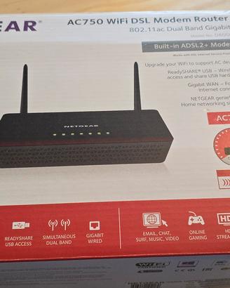 Modem Router Netgear AC 750 wifi adsl