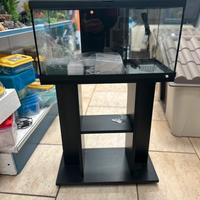 Acquario completo a led con mobiletto abbinato