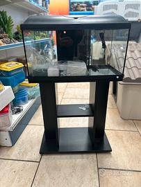 Acquario completo a led con mobiletto abbinato